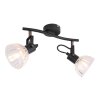 Spotlight Globo LIBALD black, 2-light sources