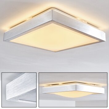 Sora ceiling light LED matt nickel, 1-light source