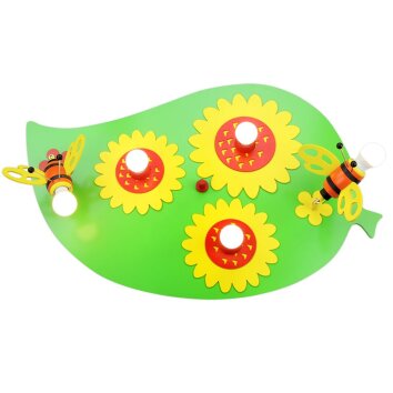 Elobra BLATT HUMMEL Ceiling Light colourful, 5-light sources