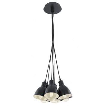 Eglo PRIDDY pendant light black, white, 7-light sources