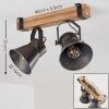 OKSBOL Ceiling Light Light wood, 2-light sources