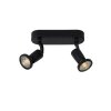 Lucide JASTER spot black, 2-light sources