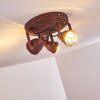 DROBAK Ceiling Light rust-coloured, 3-light sources