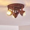 DROBAK Ceiling Light rust-coloured, 3-light sources