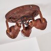 DROBAK Ceiling Light rust-coloured, 3-light sources