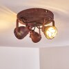 DROBAK Ceiling Light rust-coloured, 3-light sources