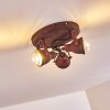 DROBAK Ceiling Light rust-coloured, 3-light sources