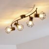 Bardhaman Ceiling Light black, 4-light sources
