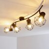 Bardhaman Ceiling Light black, 4-light sources