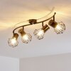 Bardhaman Ceiling Light black, 4-light sources