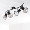 Bardhaman Ceiling Light black, 4-light sources