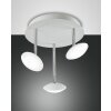 Fabas Luce HALE Ceiling light LED chrome, white, 3-light sources