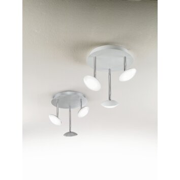 Fabas Luce HALE Ceiling light LED chrome, white, 3-light sources