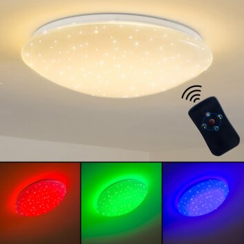 FOXES Ceiling Light LED white, 1-light source, Remote control, Colour changer