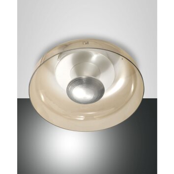 Fabas Luce VINTAGE Ceiling light LED aluminium, white, 1-light source
