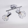 Globo Xara ceiling spotlight chrome, 2-light sources