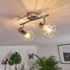 Globo Xara ceiling spotlight chrome, 2-light sources