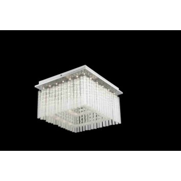 Globo Vince ceiling light LED chrome, 1-light source