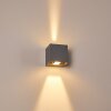 Outdoor Wall Light Fauderup LED grey, 2-light sources