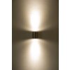Lutec LED outdoor wall light brushed steel, 6-light sources