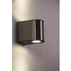 Lutec LED outdoor wall light brushed steel, 6-light sources