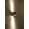 Lutec LED outdoor wall light brushed steel, 6-light sources