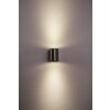 Lutec LED outdoor wall light brushed steel, 6-light sources