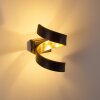 REZAT Wall Light LED black-gold, 1-light source