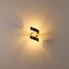 REZAT Wall Light LED black-gold, 1-light source
