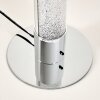 Flaut Table Lamp LED chrome, 1-light source, Remote control, Colour changer