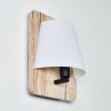 HUDDINGE Wall Light Light wood, 1-light source