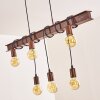 Barbengo Pendant Light brown, rust-coloured, 4-light sources