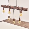 Barbengo Pendant Light brown, rust-coloured, 4-light sources