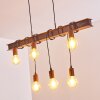 Barbengo Pendant Light brown, rust-coloured, 4-light sources