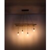 Globo IRMGARD Pendant Light Light wood, black, 4-light sources