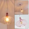 MATTMAR Pendant Light grey, pink, 1-light source