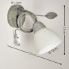 Peccia Wall Light grey, 1-light source