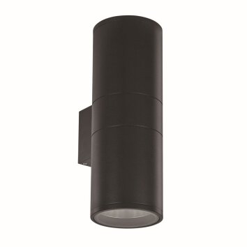 Ideal Lux GUN Outdoor Wall Light black, 2-light sources