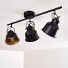 Safari Ceiling Light black-gold, 3-light sources