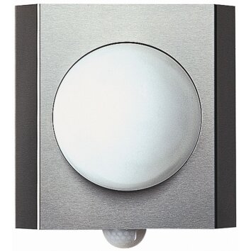 Albert 6127 outdoor wall light stainless steel, 1-light source, Motion sensor