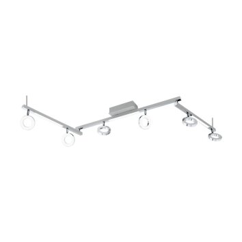 Eglo CARDILLIO 1 ceiling spotlight LED aluminium, chrome, 6-light sources