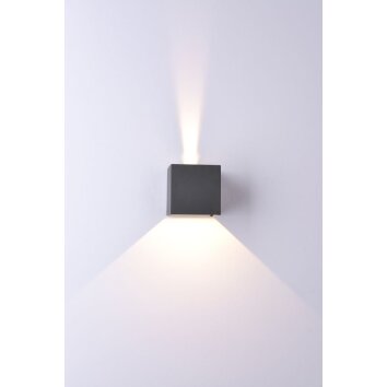 Outdoor Wall Light Mantra DAVOS LED grey, 1-light source