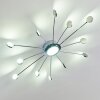 MIRROR Ceiling light LED chrome, 1-light source, Remote control