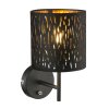 Globo TUXON Wall Light black, 1-light source