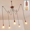 Tenna Pendant Light copper, black, 5-light sources