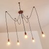Tenna Pendant Light copper, black, 5-light sources