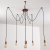 Tenna Pendant Light copper, black, 5-light sources