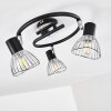 Ceiling Light Burkal chrome, black, 3-light sources