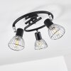 Ceiling Light Burkal chrome, black, 3-light sources