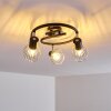 Ceiling Light Burkal chrome, black, 3-light sources
